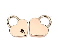 2Pcs Mini Heart Padlock Handcraft MaterialsCadenas CoeurMétal Gold Lock avec Clés pour le Journal de Bagages Livre Valentine Handcraft Materials