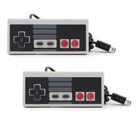 2PCS Mini Manette contrôleur Gamepad Controller compatible avec Nintendo Mini Classic NES Joypad 1.8M câble G