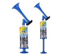 2PCS Mini Pompe à Main Air Corne CHUNLINLAODA-Cornes de Brume Corne de Brume Klaxon Sportif Son Fort Corne de Sports portative avec Pompe à Air pour Stade événements Sportifs Football Rug (Bleu)