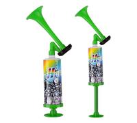2PCS Mini Pompe à Main Air Corne CHUNLINLAODA-Cornes de Brume Corne de Brume Klaxon Sportif Son Fort Corne de Sports portative avec Pompe à Air pour Stade événements Sportifs Football Rug (Vert)