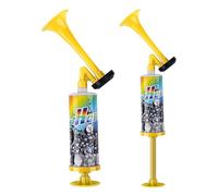 2PCS Mini Pompe à Main Air Corne CHUNLINLAODA-Cornes de Brume Corne de Brume Klaxon Sportif Son Fort Corne de Sports portative avec Pompe à Air pour Stade événements Sportifs Football Rug (Jaune)