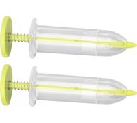 2pcs Mini Sowing Seed Dispenser Sower Small Seed Spreader Adjustable Handheld Seed Planter Sowing Seeder Gardening Tool Jaune