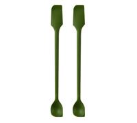 2pcs mini spatules en silicone, petits grattoirs multifonctionnels pour la cuisine, les cosmétiques et les pots, agitateur réutilisable pour la confiture, la lotion, les bouteilles étroites et minces