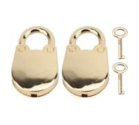 2pcs mini x avec clés en alliage zinc mignon de forme d'ours mignon verrouillage suspendu pour armoire de rangement de boîte à bijoux (Léger doré)