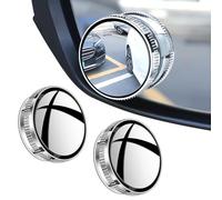 2pcs Miroir D'angle Mort Voitures pour Ford Transit Courier 2023-2025, 360 Degrés de Rotation HD Rétroviseurs Vision Claire Accessoire Sécurité Conduite