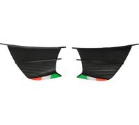 2pcs moto ailes - panneaux de spoiler latéral winglets pour Ninja 400 250 Z900 Z1000 mat style fibre de carbone