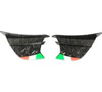 2pcs moto ailes - panneaux de spoiler latéral winglets pour Ninja 400 250 Z900 Z1000 style marbre clair