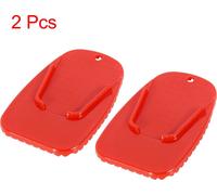 2pcs Moto Béquille Tampon Chevalet Côté Chevalet Extension Tampon Rouge