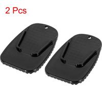 2pcs Moto Béquille Tampon Côté Chevalet Extension Tampon Noir