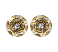 2PCS Motorcycle License Plate Screw Covers 6MM Aluminum(gold)