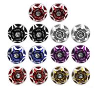 2PCS Motorcycle License Plate Screw Covers 6MM Aluminum(set)