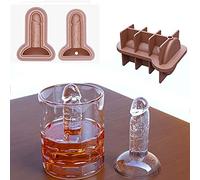 2PCS Moule à Glaçons Silicone Bac Rigolo pour Whisky et Fête