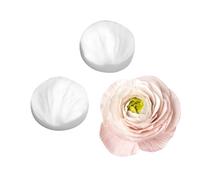 2pcs Moule en Silicone Pétales 3D Rose Fleur Moule à Fondant en Silicone Réutilisable Chocolat Gâteau Décoration Moule Fleur Pétales Moule Silicone DIY Bougies Argile Plâtre Art Artisanat Moule