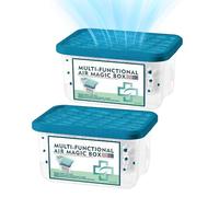 2PCS Multi-Functional Air Magic Box,Purificateur D'air Intérieur Aspirateur Automatique, Boîte de 230g pour Neutraliser les Odeurs, Sans Énergie Pour La Maison,Bureau,Chambre Et Les Espaces Animaux