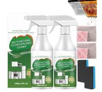 2Pcs Multi-Purpose Enzyme Foam Cleaner,Powerful Multipurpose Kitchen Appliance Cleaner Spray,Heavy Duty Degreaser Stain Remove,For Appliance, Oven, Stove, Range Hood.