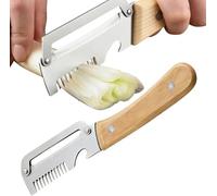 2pcs Multifunctional Peeler,Stainless Steel Peeler with Wooden Handle,Versatile Peeler,Peeling, Slicing and Integrated Bottle Opener,Canning Tool Kitchen Peeler (2pc-A)