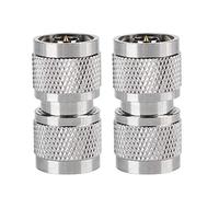 2PCS N-Type Connecter, N-Type Male to N-Type Male Coax Antenna Adapter, couramment utilisé dans les applications RF, les antennes, les périphériques LAN sans fil, le câble coaxial, la radio Wi-Fi