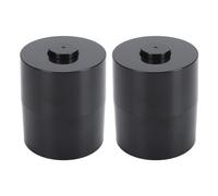 2PCS Nail Glue Storage Pot Portable Feltofroping Vacuum Scelging Lash Extension Jar Black