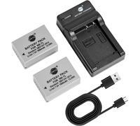 2PCS NB-7L NB-7LH Batteries et Chargeur compatibles avec Canon PowerShot PowerShot G10, G11, G12, SX30 is