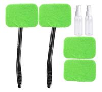 2pcs Nettoyage pour Pare-Brise Kit de Nettoyant à Long Manche pour Vitre de Voiture Lavage de Pare-Brise Nettoyage de Fenêtre