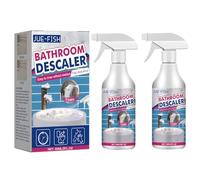 2Pcs New Bathroom Descaler Foam Cleaner Spray, Stubborn Stains Cleaner, Easy to Rinse Without Residue Fast Descaling for Bathtub, Toilet, Glass, Faucet