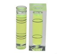 2pcs Niveau à Bulle pour précis, Rectangle et Cylindre pour Cadres | Pour suspendre des cadres, bulle verte visible, pour idéal pour artistes, plastique , formats rectangle et cylindre