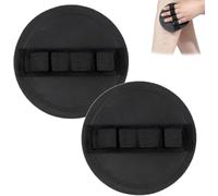 2PCS No-Pain Exfoliating Bath Scrubber Glove, Scrub Bath Pads | Gently Exfoliate, Unclog Pores, Reveal Brighter Skin. Durable Rubber, Easy to Rinse, Reusable, For Women and Men (B)