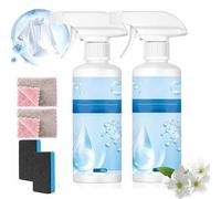 2Pcs Non Ionic Emulsifier Clothing Cleaner,Clothes Oil Laundry Cleaning Remover,Strong Decontamination For Grease/Oil/Food Stains On Clothes & Shoes