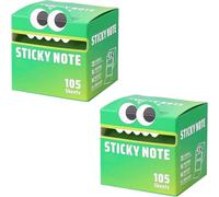 2pcs Notes Autocollantes, Blocs-Notes Amovibles, Sticky Notes Transparent, Notes Autocollantes Transparentes, 105 Feuilles Par Rouleau, 7,5 X 7cm, Pour Les Points Forts, Le Lieu De Travail, Ecole