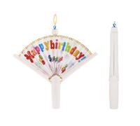 2pcs Nouveauté Ventilateur Bougie d'Anniversaire, Pop-Up Bougie Surprise, Astuce Créative, Joyeux Anniversaire pour Fêtes