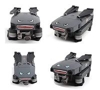 2Pcs Numéro de batterie autocollant peau de drone autocollant imperméable de requin autocollant set pour DJI Mavic Mini/Mini 2 / Mavic Air 2S / Air 2 /MAVIC Pro&Spark Universal