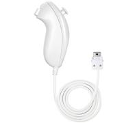 Nunchuk blanche compatible pour Manette Nintendo Wii - QUMOX®