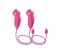 2pcs Nunchuk Rose compatible pour Manette Nintendo Wii - QUMOX®