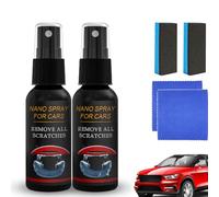 2Pcs Nurafix Nano Car Spray,Nurafix Nano Scratch Remover,Nurafix Nano Spray,Car Scratch Repair Nano Spray,Fast Repairing Scratch Spray for All Car Body (30ml)