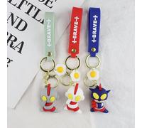 2pcs Oeuf Salé Superman Ultraman Poupée Tridimensionnelle Porte-Clés Porte-Clés De Voiture Homme Pour Enfants