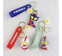 2pcs Oeuf Salé Superman Ultraman Poupée Tridimensionnelle Porte-Clés Porte-Clés De Voiture Homme Pour Enfants