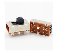 2pcs On-Off 3 Position 2P3T PCB Panel Slide Switch 6 Pin High current 3A 250V Car refrigerator Power Toggle Switch NWPNLXEA
