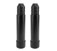 2pcs Outboard Transom Saver Aluminium Eloy Caoutchouc Bateau Moteur Transom Support pour Outboards Motor Trim Tilt Systems Argent Idéal pour Quatre Types de Commissions 150 à 300 et V6 4 Coups (Noir)