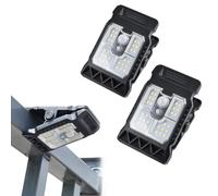 2PCS Outdoor Solar Clip Light with Motion Sensor, Waterproof LED Solar Fence Lights, Clip-On Motion Sensor Lights for Patio, Yard, Garden, Walkway, Camping, RV (A-LED Style)