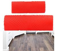 2pcs Outil de Grain de Bois de Caoutchouc, Rouleaux de Peinture Imitation Grain de Bois Pinceau à Rouleau de Peinture à Grain Peigne Effet Bois pour Mur Meubles Porte Table