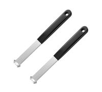 2pcs Outil de Retrait de Briques de pavé avec racloir à Double Articulation | lève-pavés avec poignée antidérapante et micro-dents en dents de scie prévention de la rouille, pour jardin terrasse trottoir