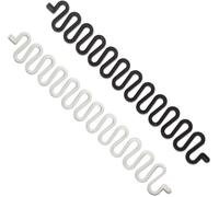 2pcs Outil De Tricot De Cheveux Mode Français Clip De Coiffure Twist Braid Outil De Tricot De Cheveux, Pour Filles Et Dames Collant Fishbone Diy Accessoires De Cheveux- (Noir Et Blanc)