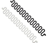 2pcs Outil De Tricot De Cheveux Mode Français Clip De Coiffure Twist Braid Outil De Tricot De Cheveux, Pour Filles Et Dames Collant Fishbone Diy Accessoires De Cheveux- (Noir Et Blanc)