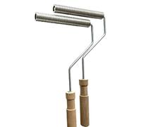 2Pcs Outils de Rouleau en Fibre de Verre, Kit de Palette de Rouleau à Bulles de Stratification de Tête en Aluminium de 20mm x 150mm pour Composite de résine de moule