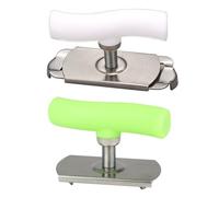 2Pcs Ouvre Bocal Manuel Réglable Acier Inoxydable, Ouvre Bouteille Multifonctionnel Antidérapant pour Mains Faibles Arthrite, Gadget Cuisine Universel Personnes Agées, Ouverture Facile Sans Effort