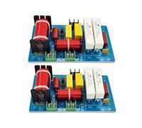 2Pcs PA-2A 2 Voies Haut-Parleur Crossover Treble + 450W Pure Bass Subwoofer Diviseur de FréQuence Filtres DIY pour la Maison