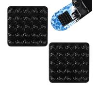 2pcs Pad Snowboard Antidérapant, Noirs Autocollants pour Marchepieds de Snowboard Accessoires de Ski d'hiver Offrant Une Adhérence Supplémentaire pour Le Snowboard