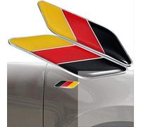 2pcs / Paire 3D métal Drapeau Allemand emblème de Voiture emblème Autocollant Sticker