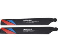 2pcs pales de rotor principal pour K200 plastique RC hélicoptère hélice de rechange pièces de rechange entretien noir