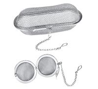 2pcs Paniers pour Nettoyeur à Ultrasons, Maille Fine Acier Inoxydable Panier de Nettoyage de Petites Pièces avec Serrure, Panier de Nettoyage de Bijoux pour Bijoux, Pièces de Montre (2 Styles)